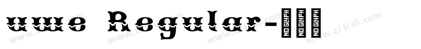 uwe Regular字体转换